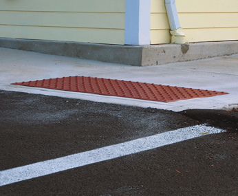 Brick Red Surface Applied Detectable Warning System