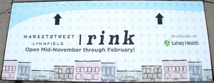 Rink Advertising Replaceable Graphic Tile System