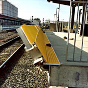 Yellow Transit Tactile System on Movable Transit Floor