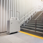 Wheelchair lift with stairs Disability elevator Indoor Public building